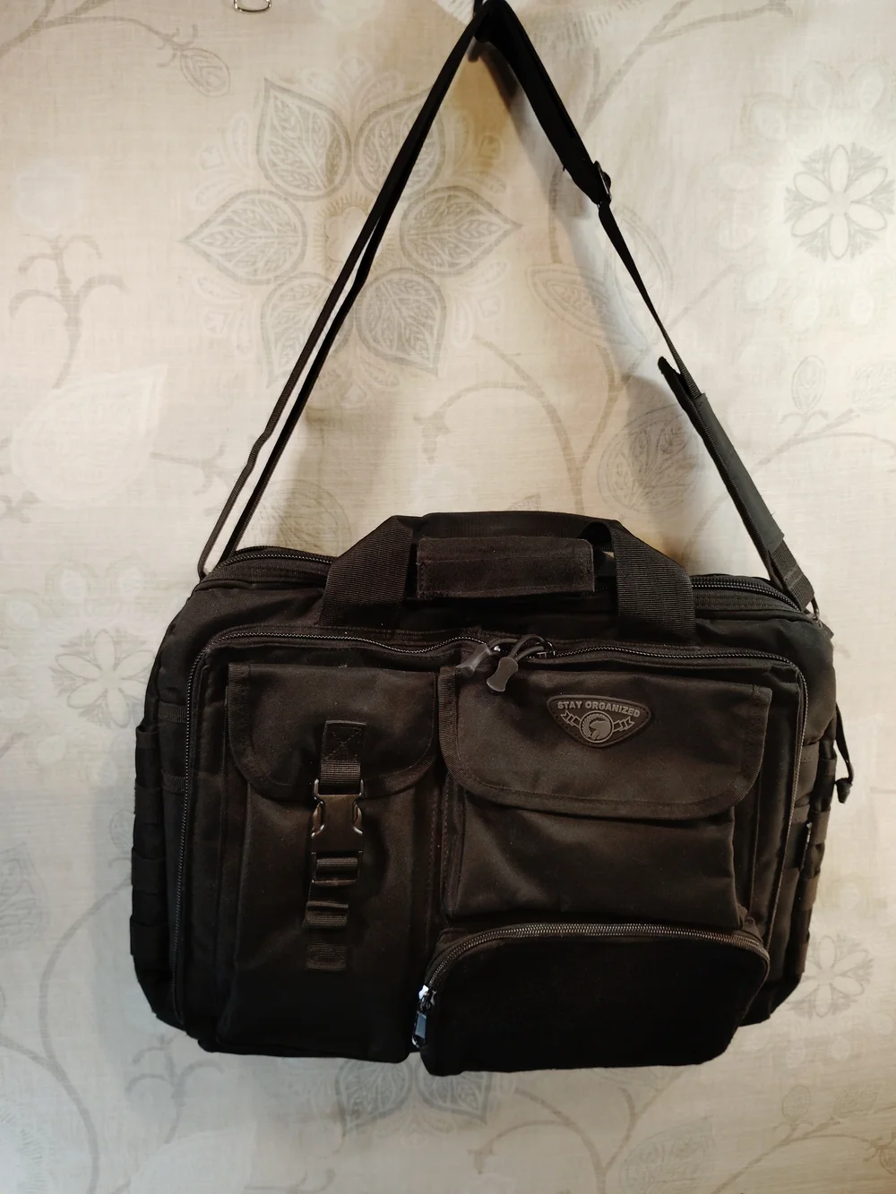 Stay Organized Durable Black Tactical Messenger/Laptop /Briefcase Bag